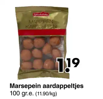 Wibra Marsepein aardappeltjes aanbieding