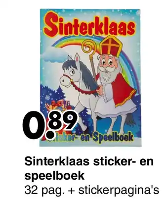 Wibra Sinterklaas sticker- en speelboek aanbieding