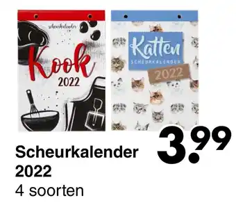 Wibra Scheurkalender 2022 aanbieding