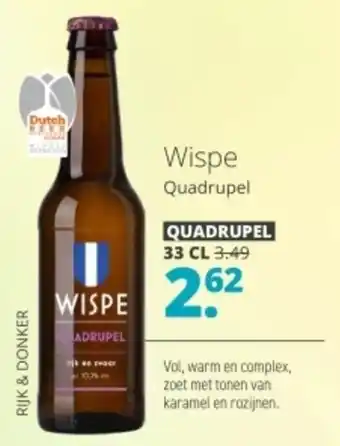 Mitra Wispe Quadrupel aanbieding