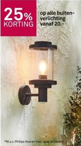 Karwei op alle buiten verlichting aanbieding