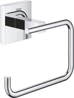 Amazon GROHE Start Cube - papierhouder (zonder deksel, verborgen bevestiging, materiaal: metaal), chroom, 40978000, 13,8 x 6 x 11,1  aanbieding