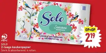 ALDI SOLO 2-laags keukenpapier aanbieding