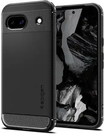 Amazon Spigen Rugged Armor Case Compatibel met Google Pixel 8a hoesje -Zwart aanbieding