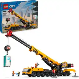 Amazon LEGO 60409 City Gele mobiele bouwkraan Speelgoed Bouwpakket voor Kinderen, Kinderkamer Decoratie, Leuk Cadeau voor Jongens en aanbieding