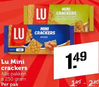 Coop Lu Mini crackers aanbieding