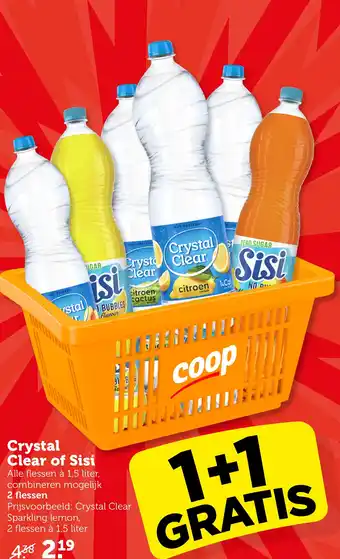 Coop Crystal Clear of Sisi aanbieding