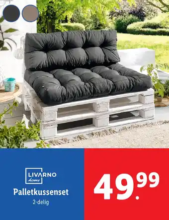 Lidl LIVARNO home Palletkussenset aanbieding