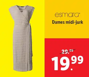 Lidl esmara Dames midi-jurk aanbieding