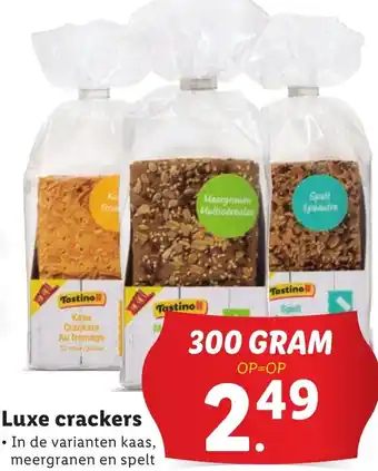 Lidl Luxe crackers aanbieding