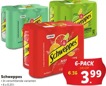 Lidl Schweppes aanbieding