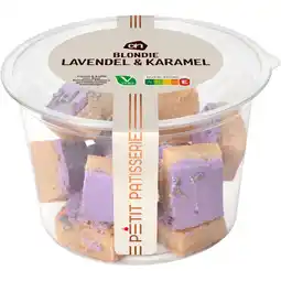Albert Heijn AH Blondie lavendel & karamel smaak aanbieding