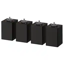 IKEA BrennÅsen Poot, zwart gelazuurd, 10 cm aanbieding