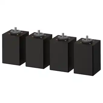 IKEA BrennÅsen Poot, zwart gelazuurd, 10 cm aanbieding