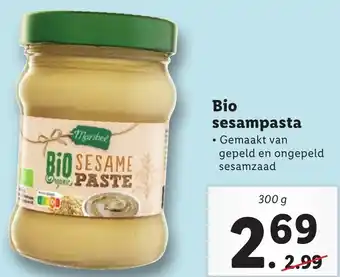 Lidl Bio sesampasta aanbieding