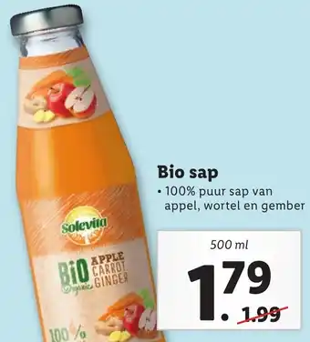 Lidl Bio sap aanbieding