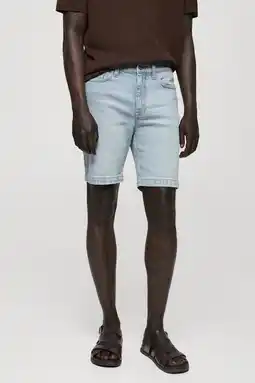 Wehkamp Mango Man regular fit short blauw aanbieding