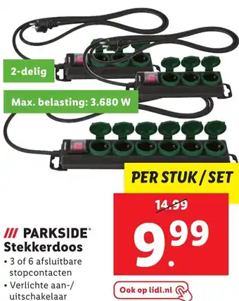 Lidl PARKSIDE Stekkerdoos aanbieding