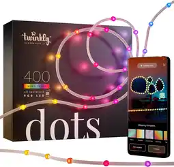 Amazon Twinkly Dots 20m, LED Strip Multicolore Voor Buiten & Binnen, RGB LED Strip Flessibel, Compatibel Met Home Kit, Alexa & Googl aanbieding