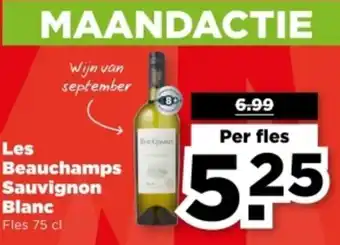 PLUS Les Beauchamps Sauvignon Blanc aanbieding