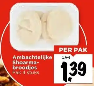 Vomar Voordeelmarkt Ambachtelijke Shoarmabroodjes aanbieding