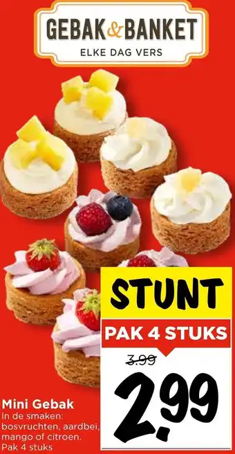 Vomar Voordeelmarkt Mini Gebak aanbieding