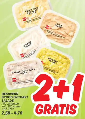 Dekamarkt Dekavers brood en toast salade aanbieding