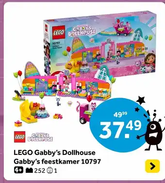 Intertoys LEGO Gabby's Dollhouse Gabby's feestkamer 10797 aanbieding
