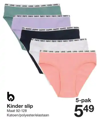 Zeeman Kinder slip aanbieding