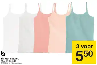 Zeeman Kinder singlet aanbieding