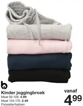 Zeeman Kinder joggingbroek aanbieding