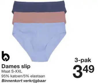 Zeeman Dames slip aanbieding