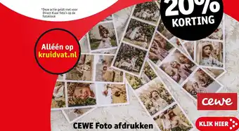 Kruidvat CEWE Foto afdrukken aanbieding