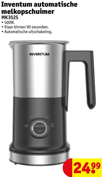 Kruidvat Inventum automatische melkopschuimer MK352S aanbieding