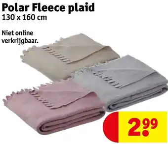Kruidvat Polar Fleece plaid aanbieding