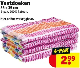 Kruidvat Vaatdoeken aanbieding