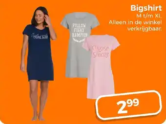Trekpleister Bigshirt aanbieding
