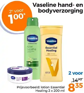 Trekpleister Vaseline hand en bodyverzorging aanbieding