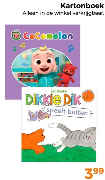 Trekpleister Kartonboek aanbieding
