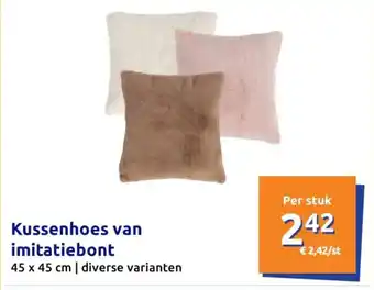Action Kussenhoes van imitatiebont aanbieding