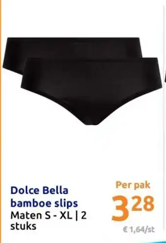 Action Dolce Bella bamboe slips aanbieding
