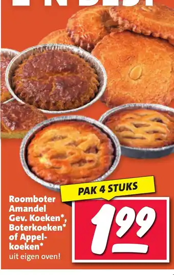 Nettorama Roomboter Amandel Gev. Koeken Boterkoeken of Appel koeken aanbieding