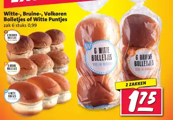 Nettorama Witte, Bruine, Volkoren Bolletjes of Witte Puntjes aanbieding