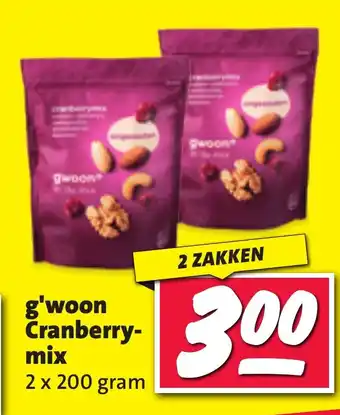Nettorama g'woon Cranberry mix aanbieding