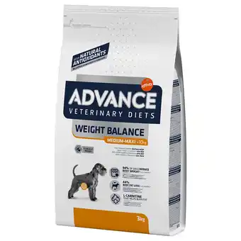 Zooplus Advance Veterinary Diets Weight Balance Medium/Maxi Hondenvoer - 3 kg aanbieding