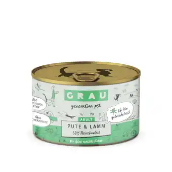 Zooplus GRAU Adult Graanvrij 6 x 200 g Kattenvoer - Kalkoen & Lam aanbieding