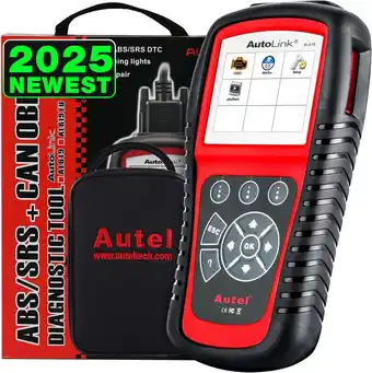 Amazon Autel AutoLink AL619 2024, Nieuwste OBD2 ABS Scanner, SRS Airbag Scan Tool, Waarschuwingslichten Uitschakelen, Klaar om te Te aanbieding