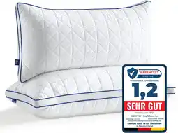 Amazon BedStory Hoofdkussen, 40 x 80 cm, set van 2 kussens, 40 x 80 cm, met ritssluiting, 2 x 950 g, microvezel, hoofdkussen, in hoo aanbieding