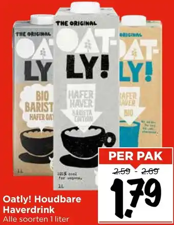 Vomar Voordeelmarkt Oatly! Houdbare Haverdrink aanbieding