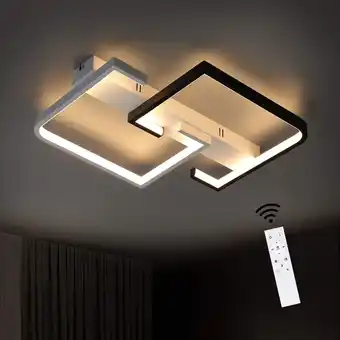 Amazon CBJKTX plafondlamp LED plafondlamp dimbaar Moderne woonkamerlamp zwart en wit 35W gemaakt van aluminium voor slaapkamer keuke aanbieding